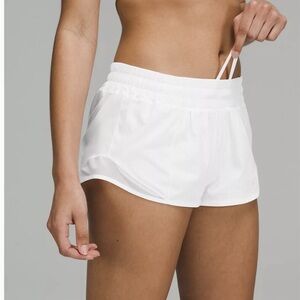 Lululemon Hotty Hot HR Shorts Size 4 2.5” White